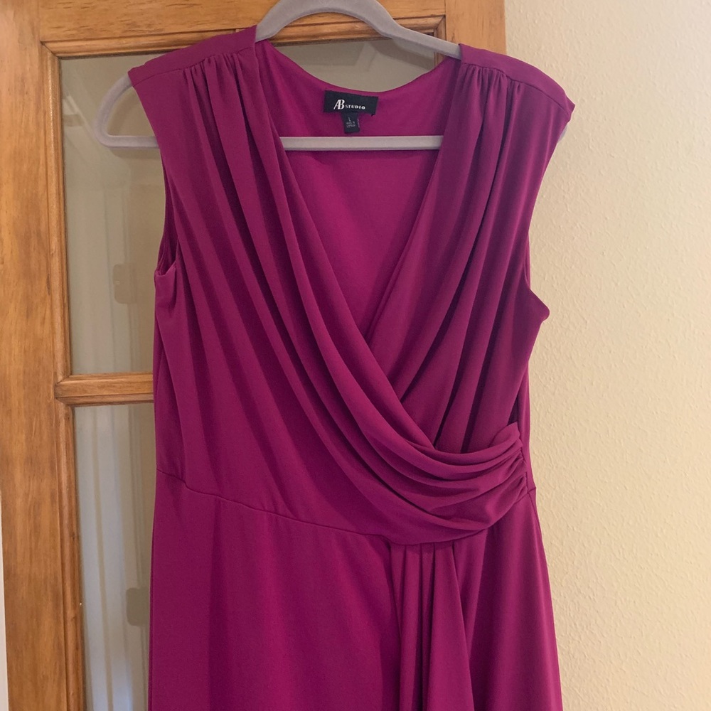 Magenta Wrap Dress